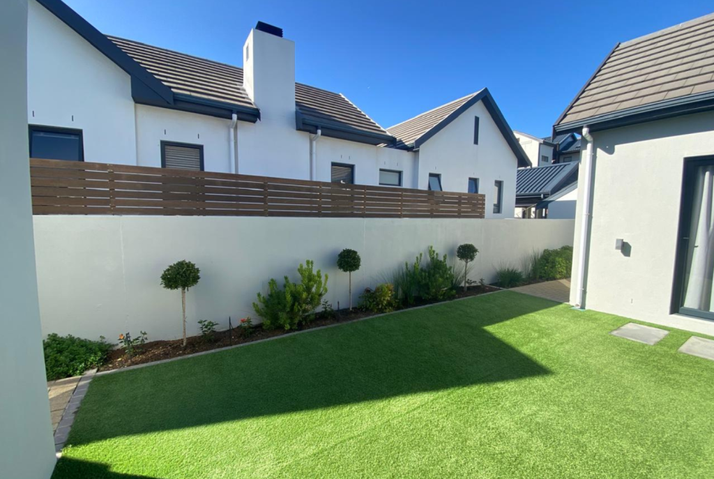 Artificial Grass installation by landscaping and garden services company in somerset west